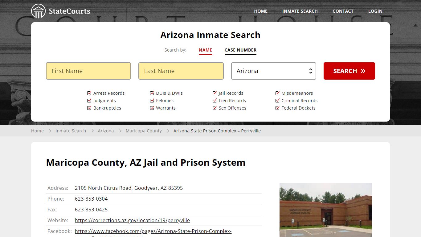 Arizona State Prison Complex – Perryville Inmate Records Search ...